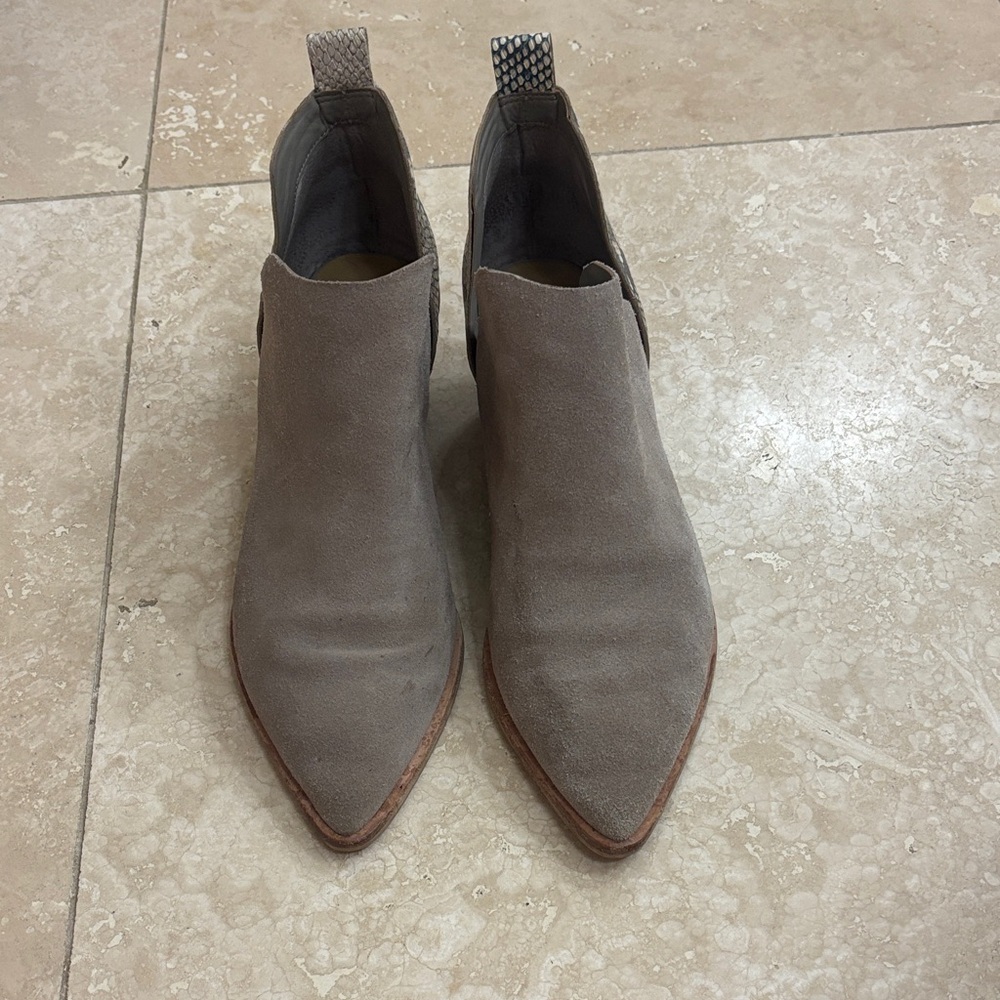 Dolce Vita Gray Ankle Boots